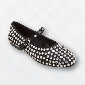 A New Day Issa Rhinestone Mary Jane Ballet Flats - Size 6.5 NWT - WSH-100018